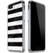 Black and White Striped Marble iPhone SE (2nd & 3rd Gen) Clear Case