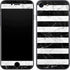 Black and White Striped Marble iPhone SE (2nd & 3rd Gen) Skin
