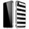 Black and White Striped Marble iPhone XR Clear Case