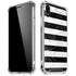 Black and White Striped Marble iPhone XR Clear Case