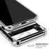 Black and White Striped Marble iPhone XR Clear Case