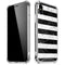 Black and White Striped Marble iPhone XS Max Clear Case