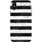 Black and White Striped Marble iPhone XS Pro Case