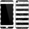 Black and White Striped Marble Apple iPod Skin