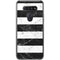 Black and White Striped Marble LG K51/Q51 Clear Case