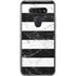Black and White Striped Marble LG K51/Q51 Clear Case