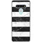 Black and White Striped Marble LG Stylo 6 Clear Case