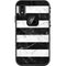 Black and White Striped Marble LifeProof Fre iPhone Skin
