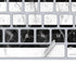 Black and White Striped Marble Magic Keyboard Skin