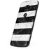 Black and White Striped Marble Moto E5 Play Skin