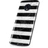 Black and White Striped Marble Moto G6 Skin