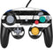 Black and White Striped Marble Nintendo GameCube Controller Skin