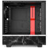 Black and White Striped Marble NZXT H510 Compact ATX Mid-Tower Case Skin