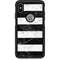 Black and White Striped Marble Otterbox Commuter iPhone Skin