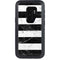 Black and White Striped Marble Otterbox Defender Galaxy Skin
