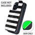 Black and White Striped Marble Otterbox Defender iPhone Skin