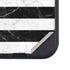Black and White Striped Marble Otterbox Defender iPhone Skin
