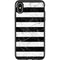 Black and White Striped Marble Otterbox Symmetry iPhone Skin