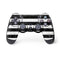 Black and White Striped Marble PS4 Controller Skin