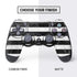 Black and White Striped Marble PS4 Controller Skin