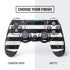 Black and White Striped Marble PS4 Slim Bundle Skin