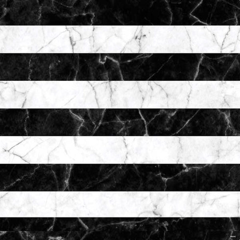Black and White Striped Marble PS4 Slim Skin