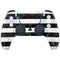 Black and White Striped Marble PS5 Controller Skin