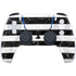 Black and White Striped Marble PS5 Controller Skin