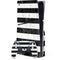 Black and White Striped Marble PS5 Slim Disk Bundle Skin