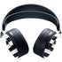 Black and White Striped Marble PULSE 3D Wireless Headset for PS5 Skin