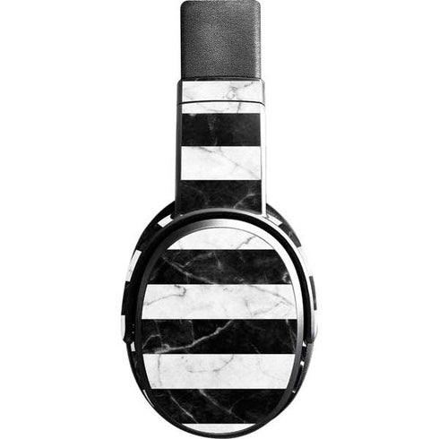 Black and White Striped Marble Skullcandy Crusher Wireless Skin