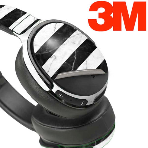 Black and White Striped Marble Skullcandy Venue Skin
