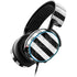 Black and White Striped Marble SteelSeries Arctis 3 Skin