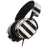 Black and White Striped Marble SteelSeries Arctis 5 Skin