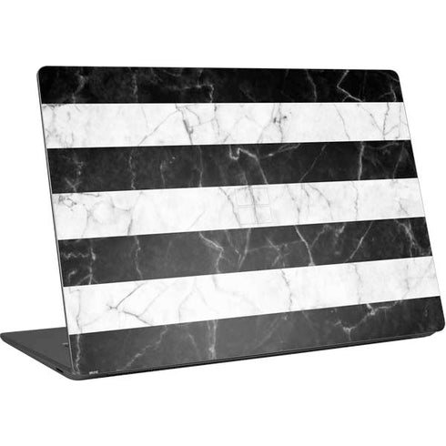 Black and White Striped Marble Surface Laptop 4 15in Skin