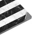 Black and White Striped Marble Universal Laptop 11in (8.8 x 6.2in) Skin
