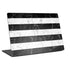 Black and White Striped Marble Universal Laptop 18in (14.6 x 10.6in) Skin