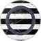 Black and White Striped Marble Wireless Charger Skin
