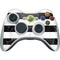 Black and White Striped Marble Xbox 360 Wireless Controller Skin