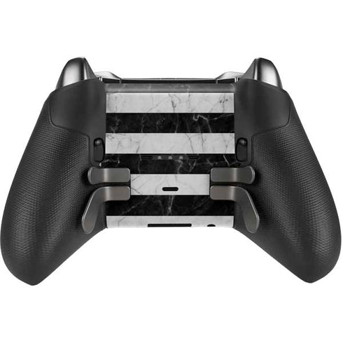 Black and White Striped Marble Xbox Elite Wireless Controller Series 2 Skin