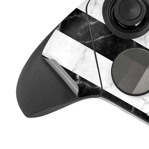 Black and White Striped Marble Xbox Elite Wireless Controller Series 2 Skin