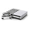 Black and White Striped Marble Xbox One S Console and Controller Bundle Skin