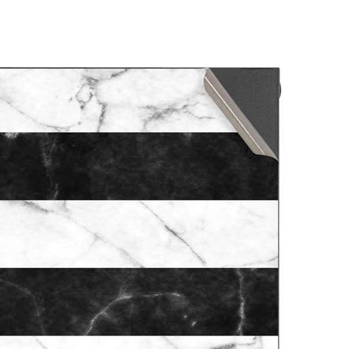 Black and White Striped Marble Xbox Series X Console Skin