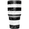 Black and White Striped Marble Yeti 30oz Rambler Tumbler Skin