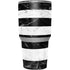 Black and White Striped Marble Yeti 30oz Rambler Tumbler Skin