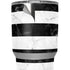 Black and White Striped Marble Yeti 30oz Rambler Tumbler Skin