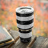 Black and White Striped Marble Yeti 30oz Rambler Tumbler Skin