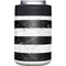 Black and White Striped Marble Yeti Colster Can Insulator Skin