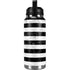 Black and White Striped Marble YETI Rambler 36oz Bottle Skin