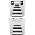Black and White Striped Marble YETI Roadie 24 Hard Cooler Skin